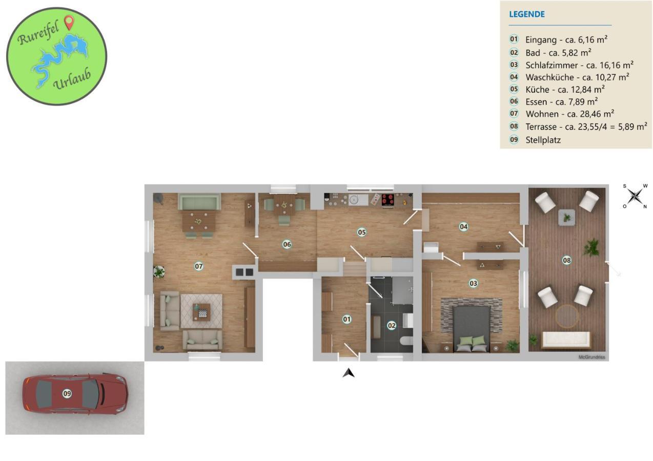 Ferienwohnung Katharina 4 Sterne Laut Dtv Wallbox 11Kw Nideggen Dış mekan fotoğraf
